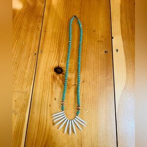 Beaded Spike Pendant Necklace - Women Jewelry